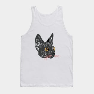 Black cat Tank Top